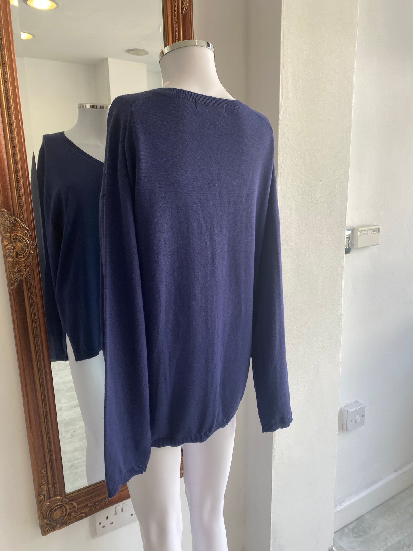 Uniqlo Blue Jumper Cotton and Cashmere