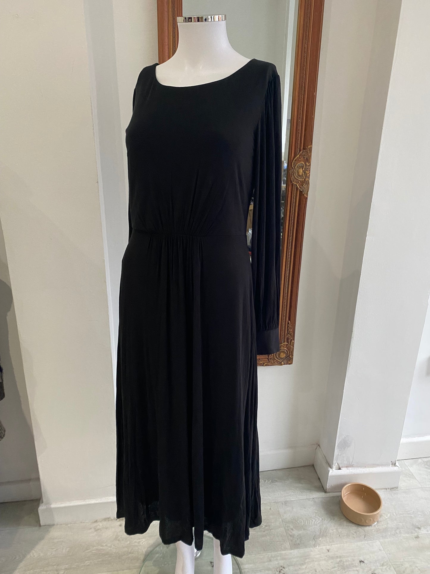 Boden Black Long Dress Size 8