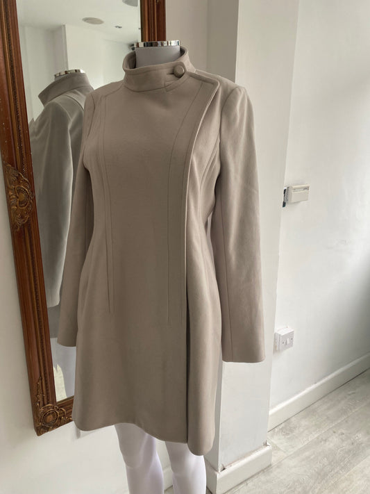 French Connection Blush Pink Wool Blend Coat Size 10