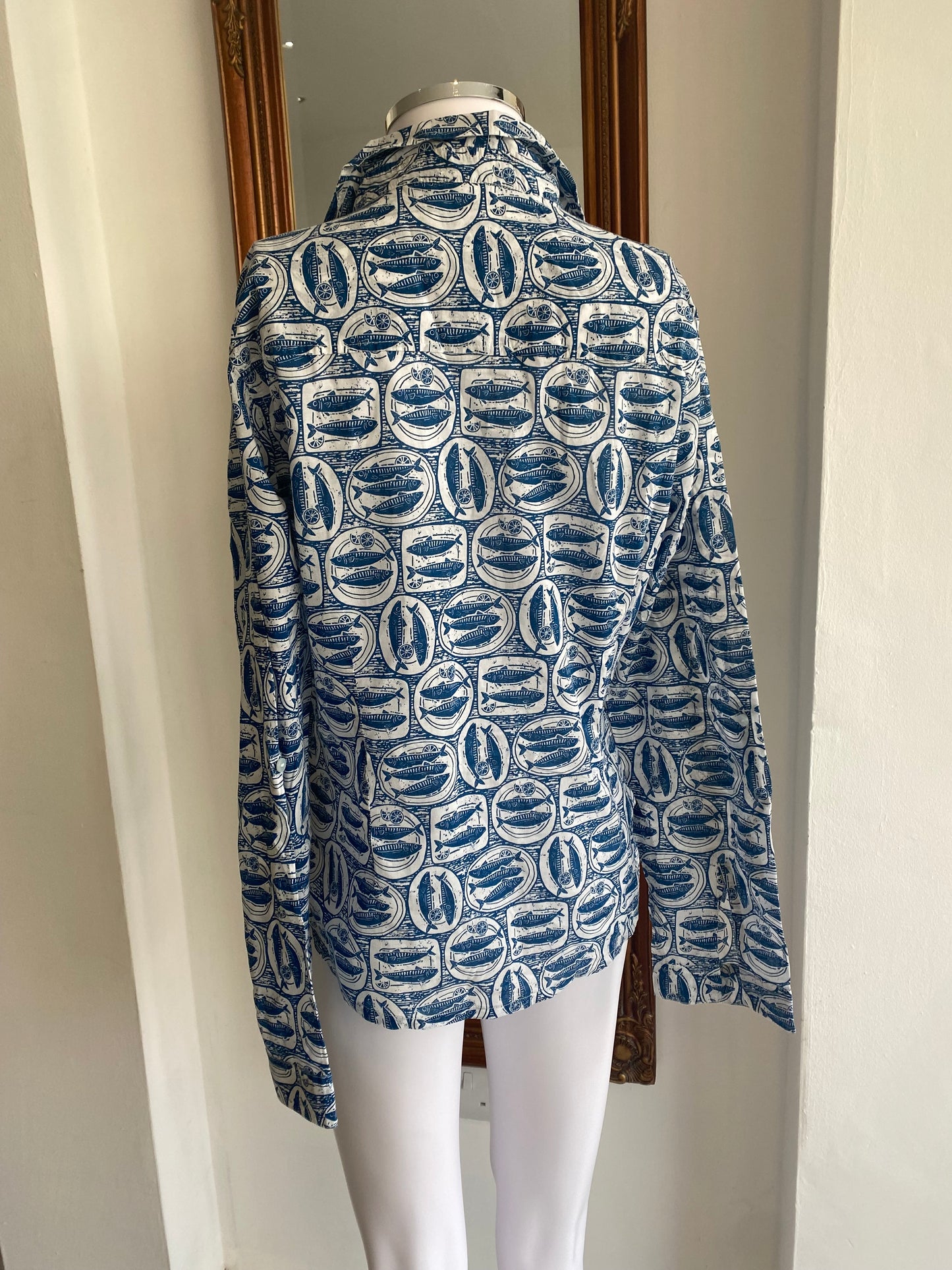 Seasalt Larissa Fish Print Shirt Size 12