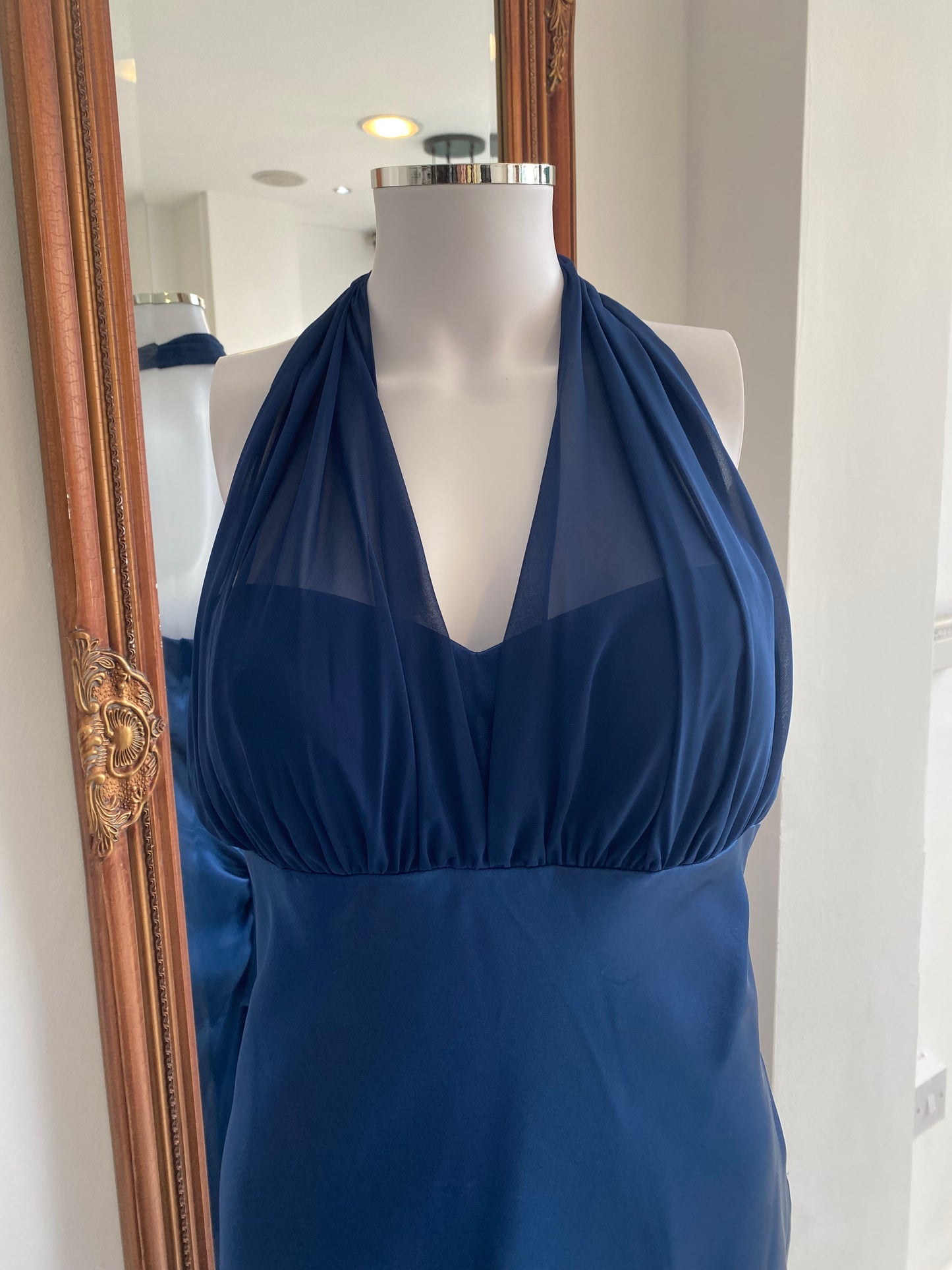 Betsy & Adam Maxi Blue Dress Size 12