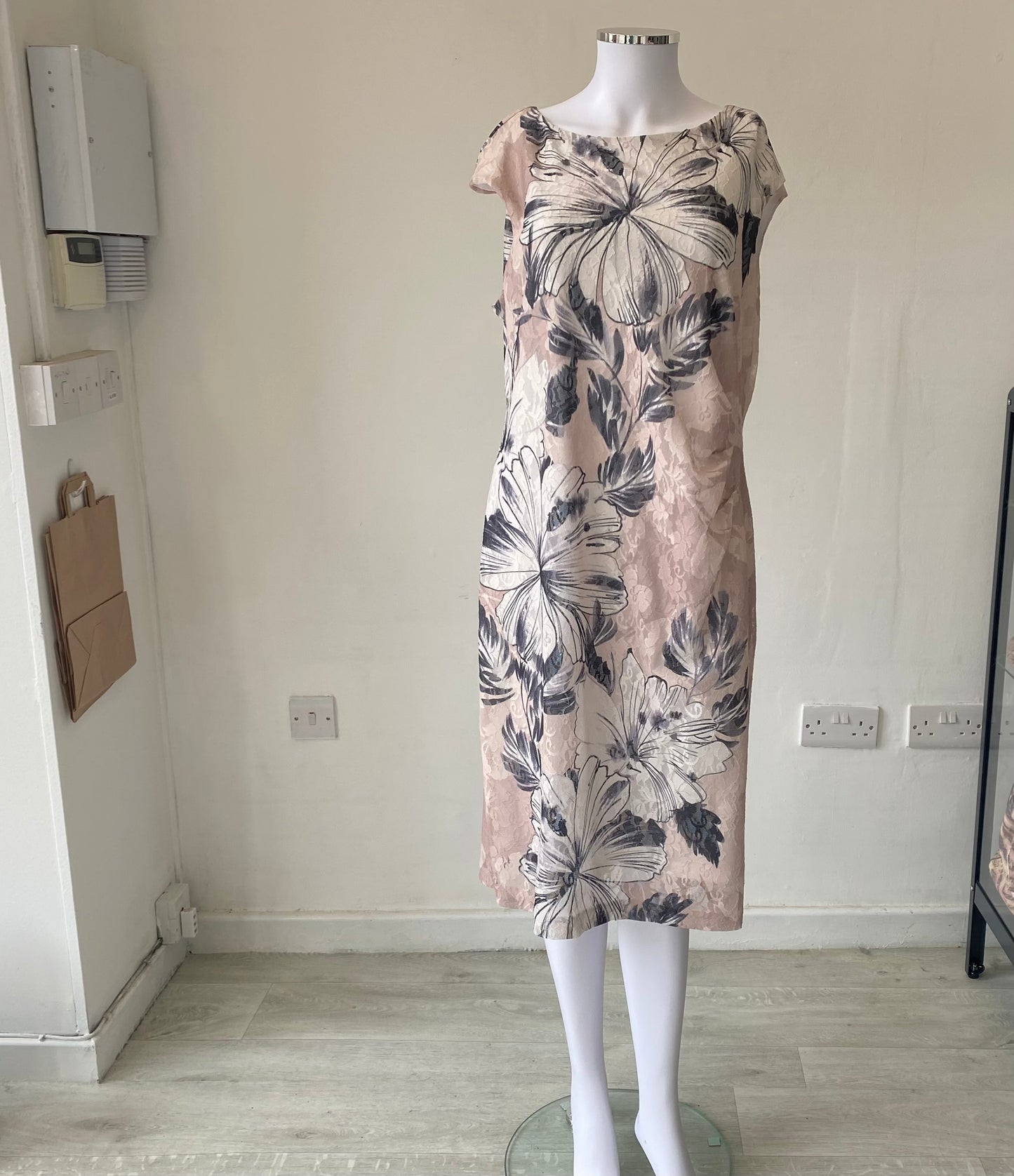 Roman Floral Print Dress Size 18