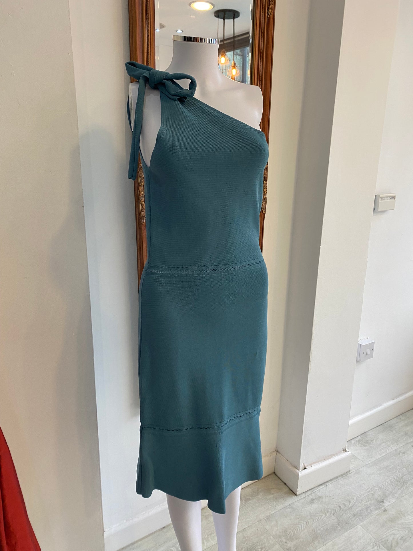 Reiss Light Blue Bodycon Dress Size 8