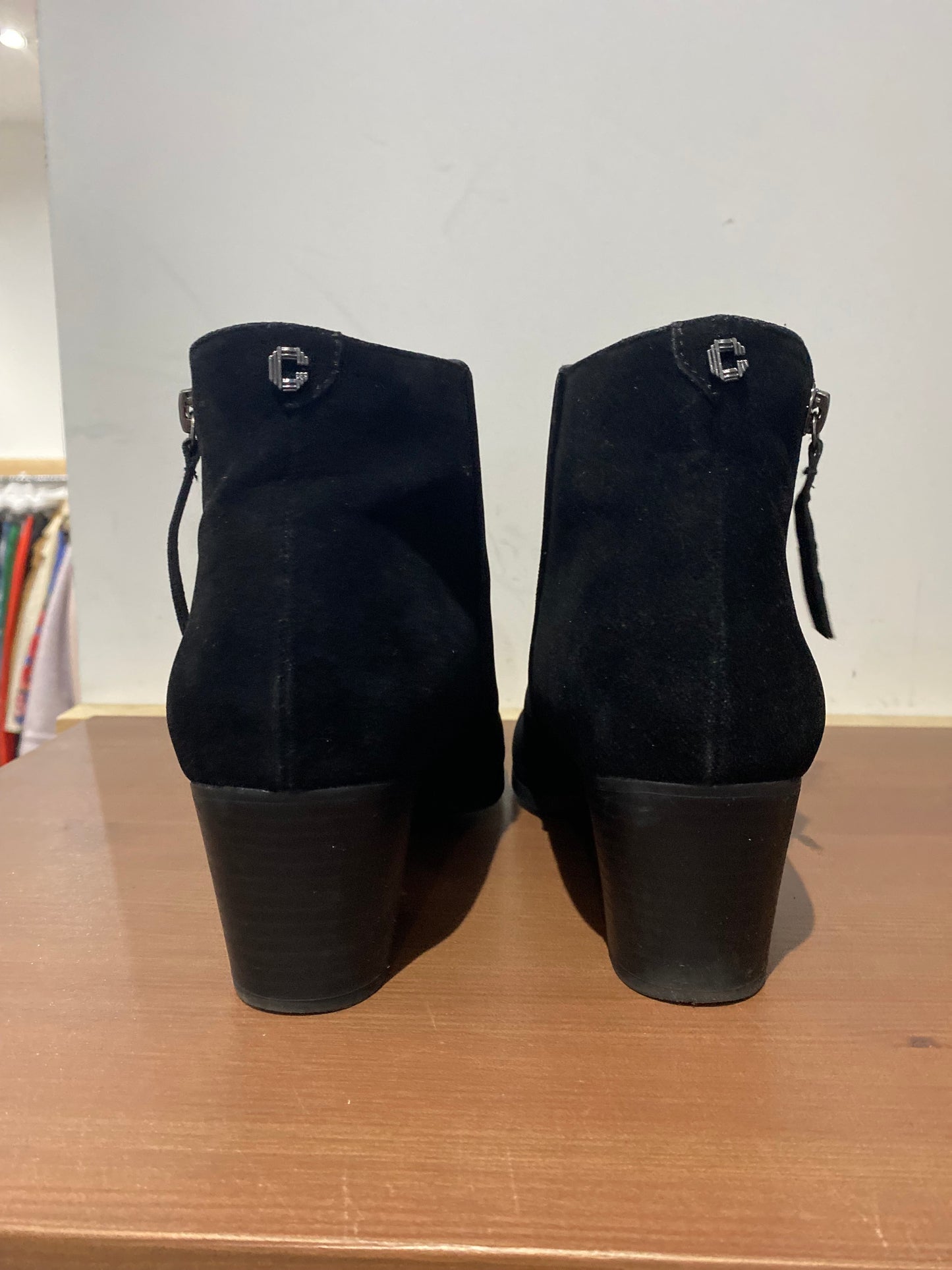 Carvela Black Suede Tessa Boots Size 6