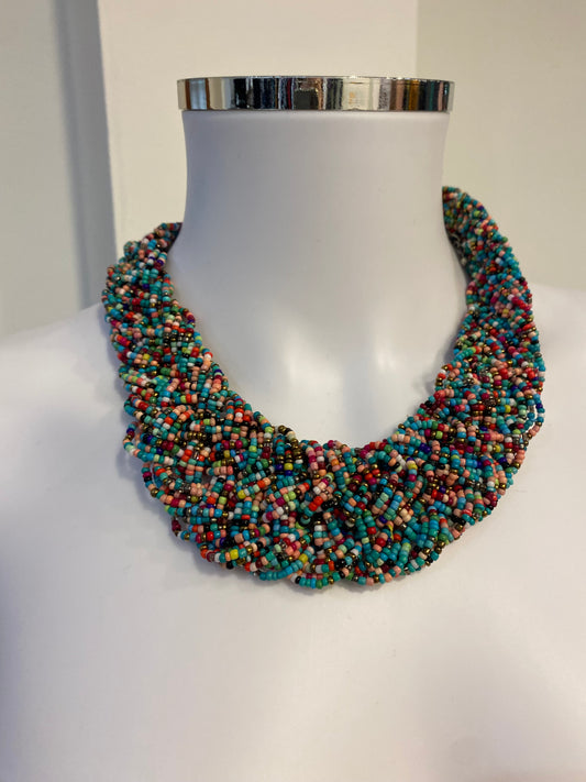 Multicoloured Beaded Necklace