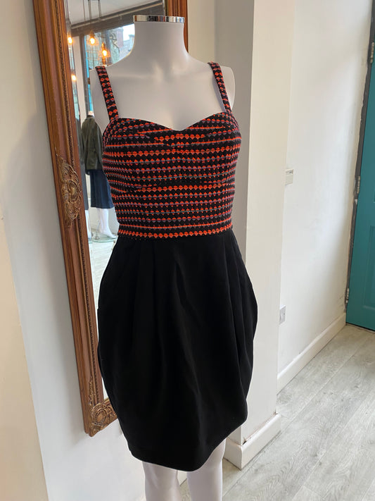 Paul Smith Black and Tweed Dress Size 6