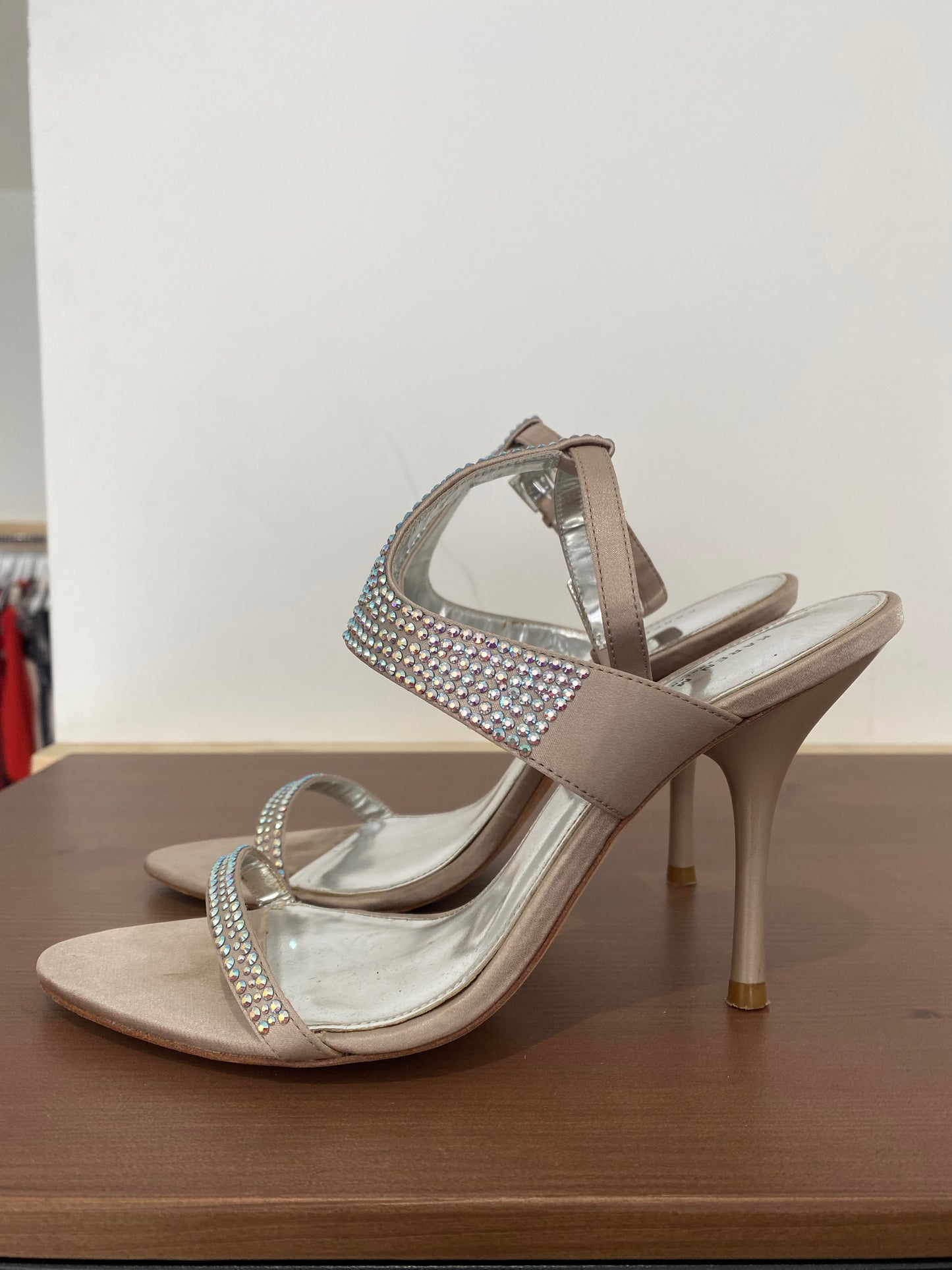 Karen Millen Diamanté Heeled Sandals Size 5