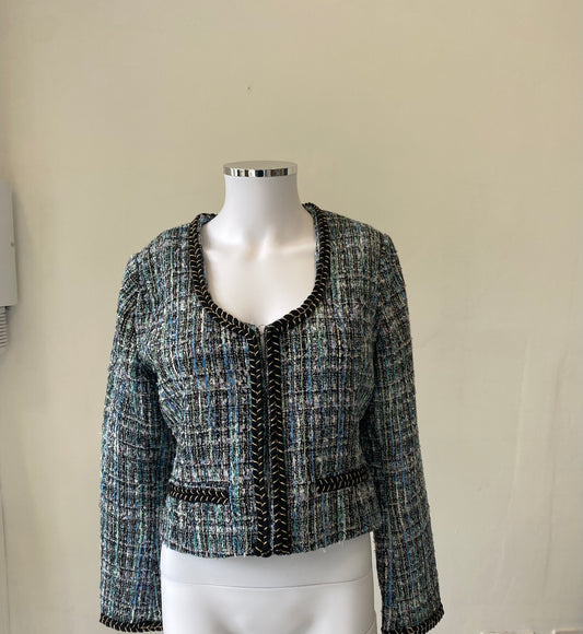 Vita Grace Tweed Cropped Jacket Size 10