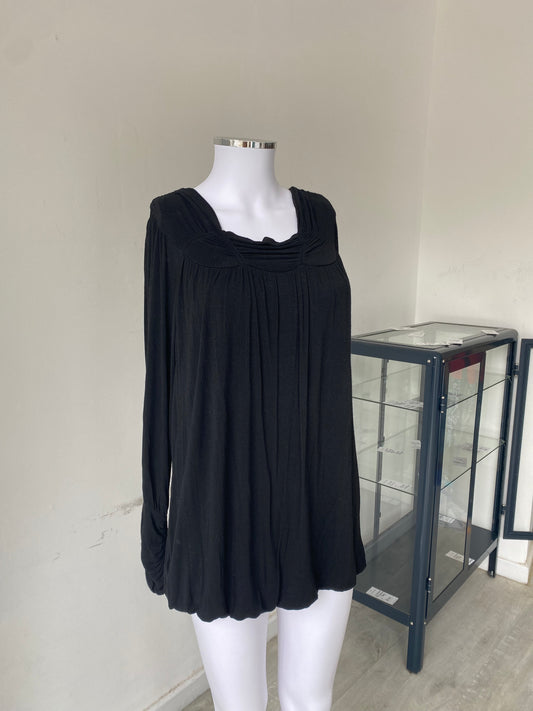 Phase Eight Black Floaty Top Size XL 14-16