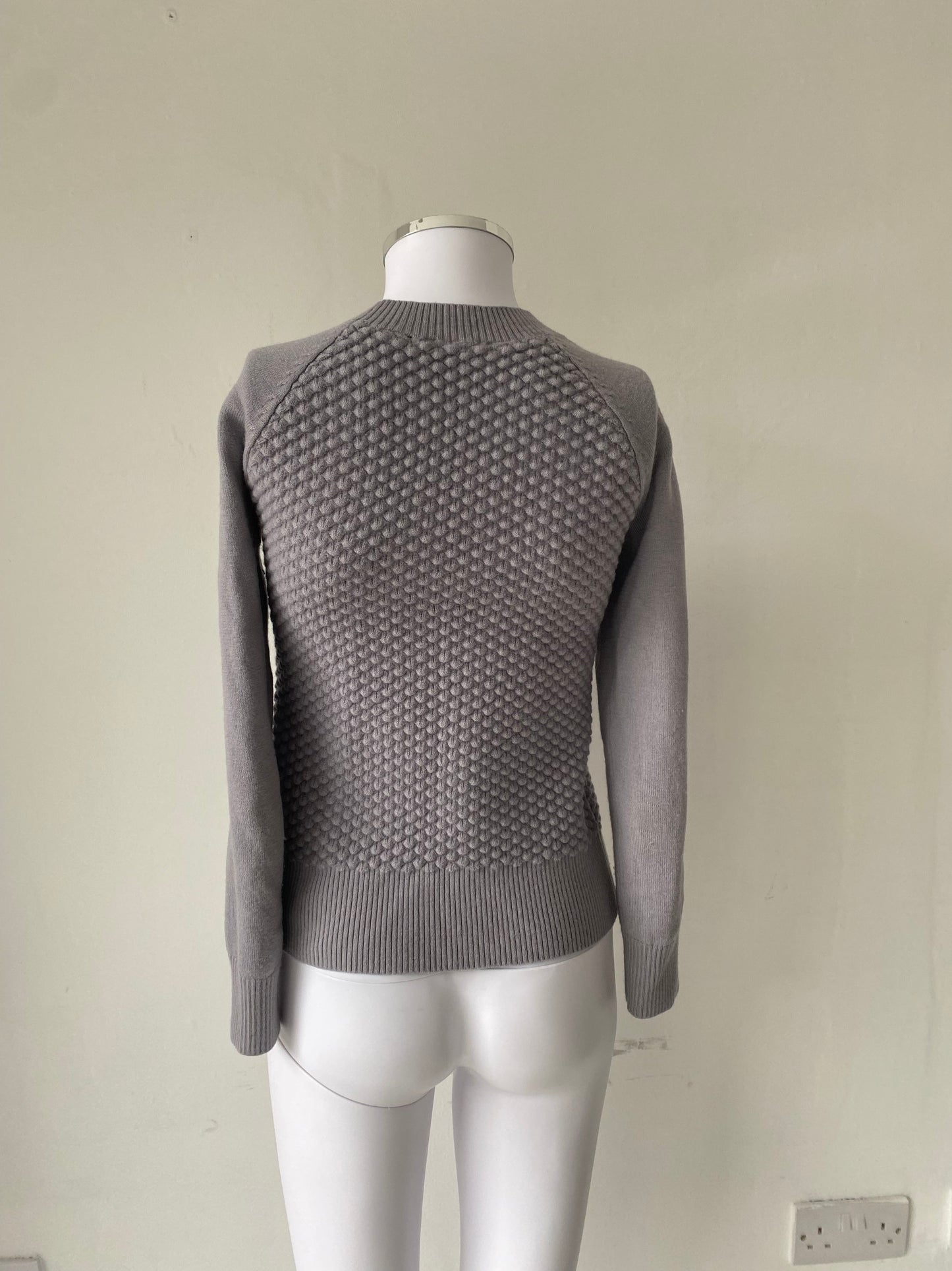 Ted Baker Lilac Boucle Merino Wool Jumper Size 8