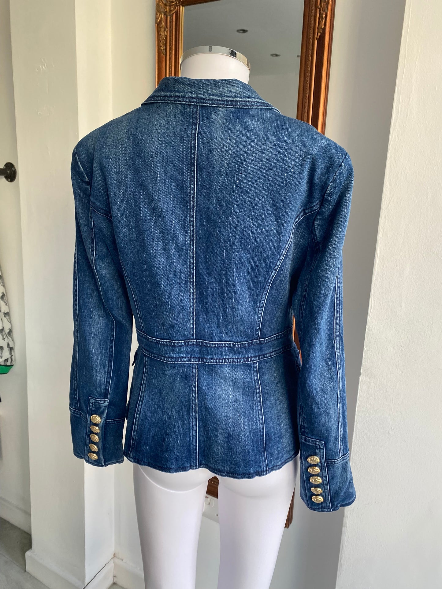 Sarah Ashley Cotton Denim Jacket Size Medium 12-14