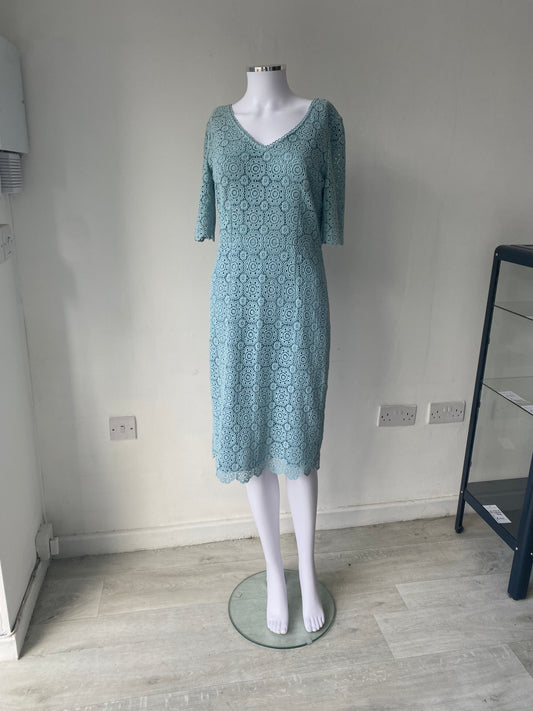 Boden Light Blue Lace Dress Size 10