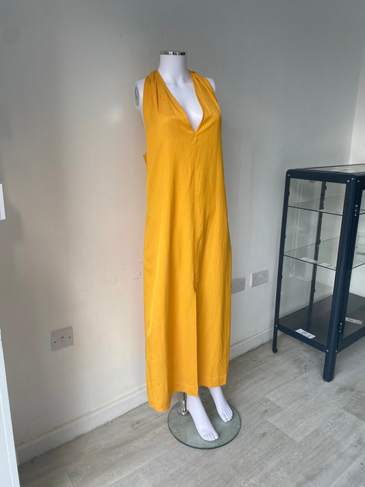 Reiss Orange Maxi Dress Size 12