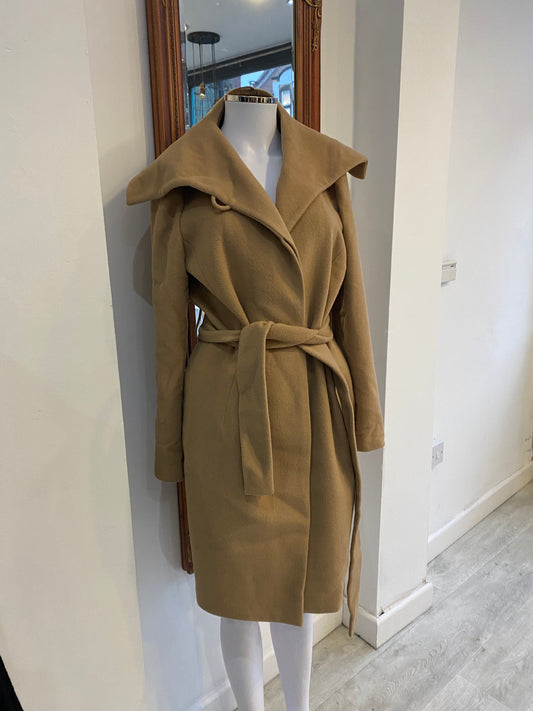 Jaeger Camel Wool Coat Size 12