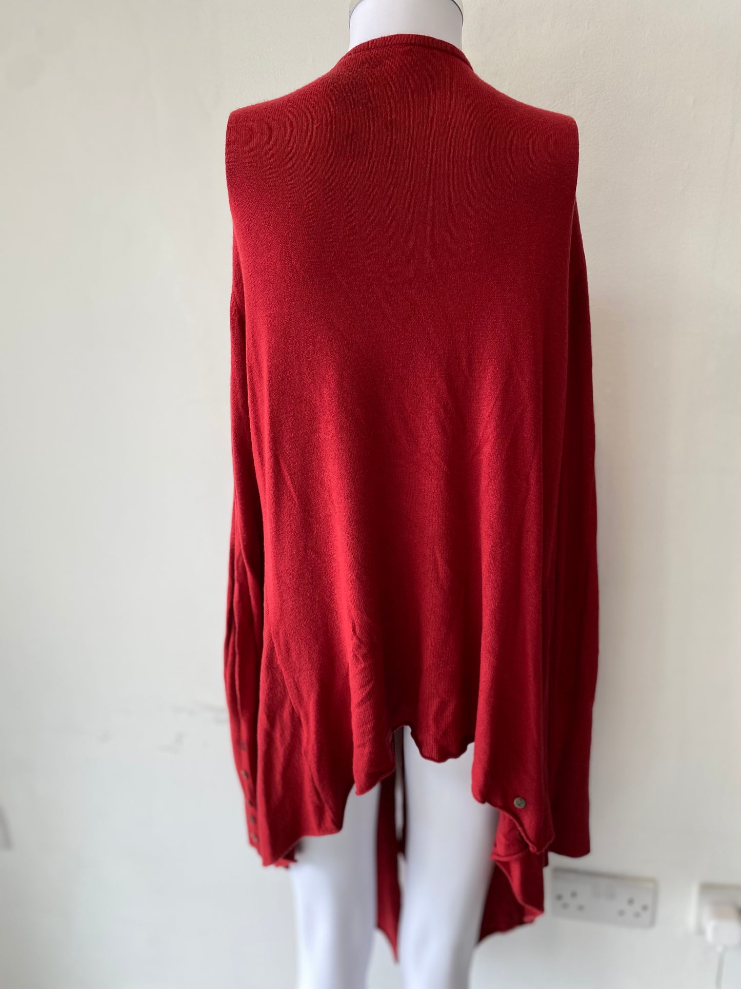 Lady Captain Red Cardigan Size Large