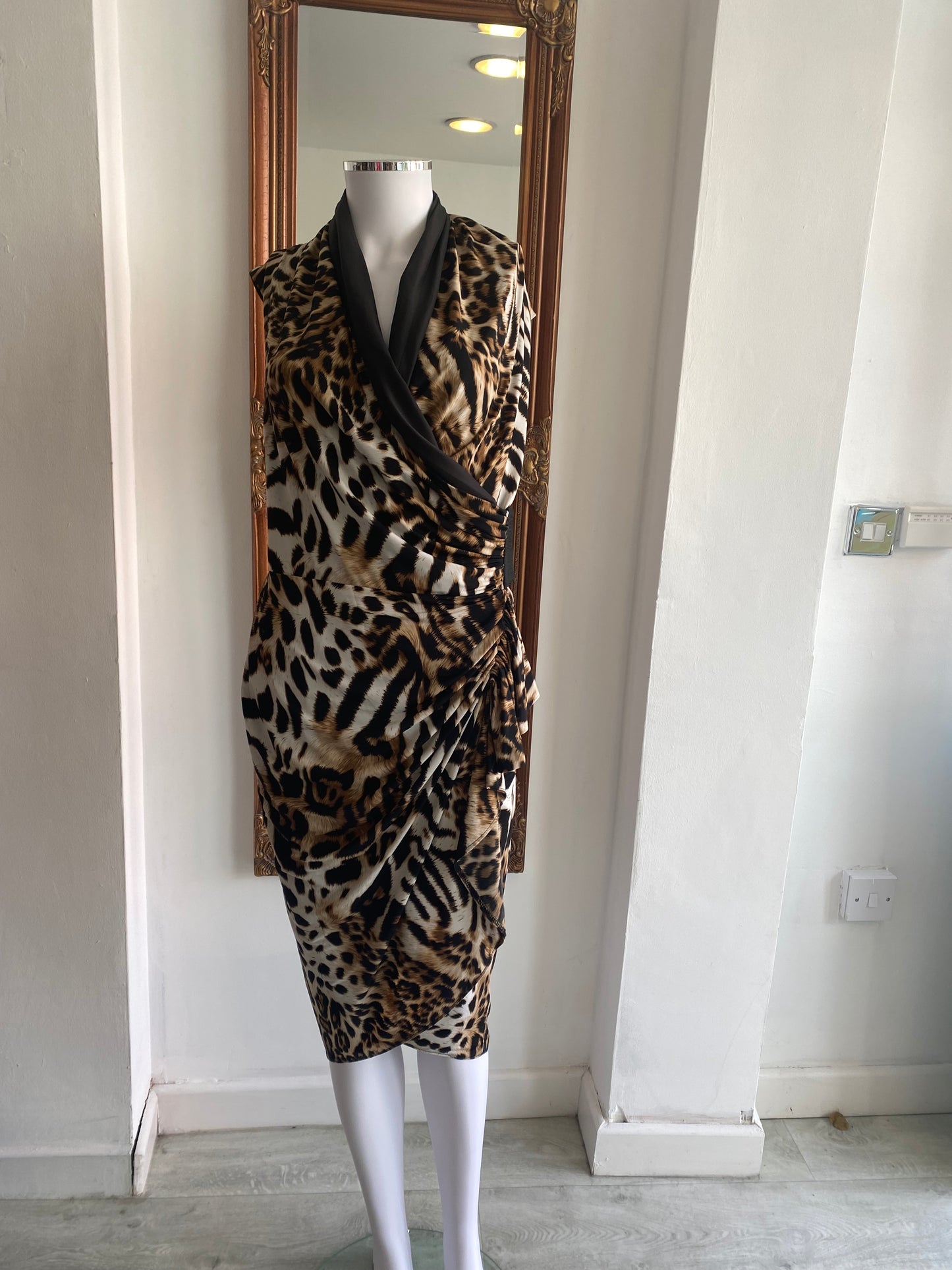 Joseph Ribkoff Leopard Print Dress Size 10