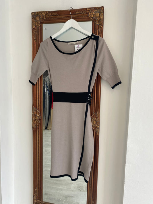 Karen Millen Grey Knit Dress Size 8