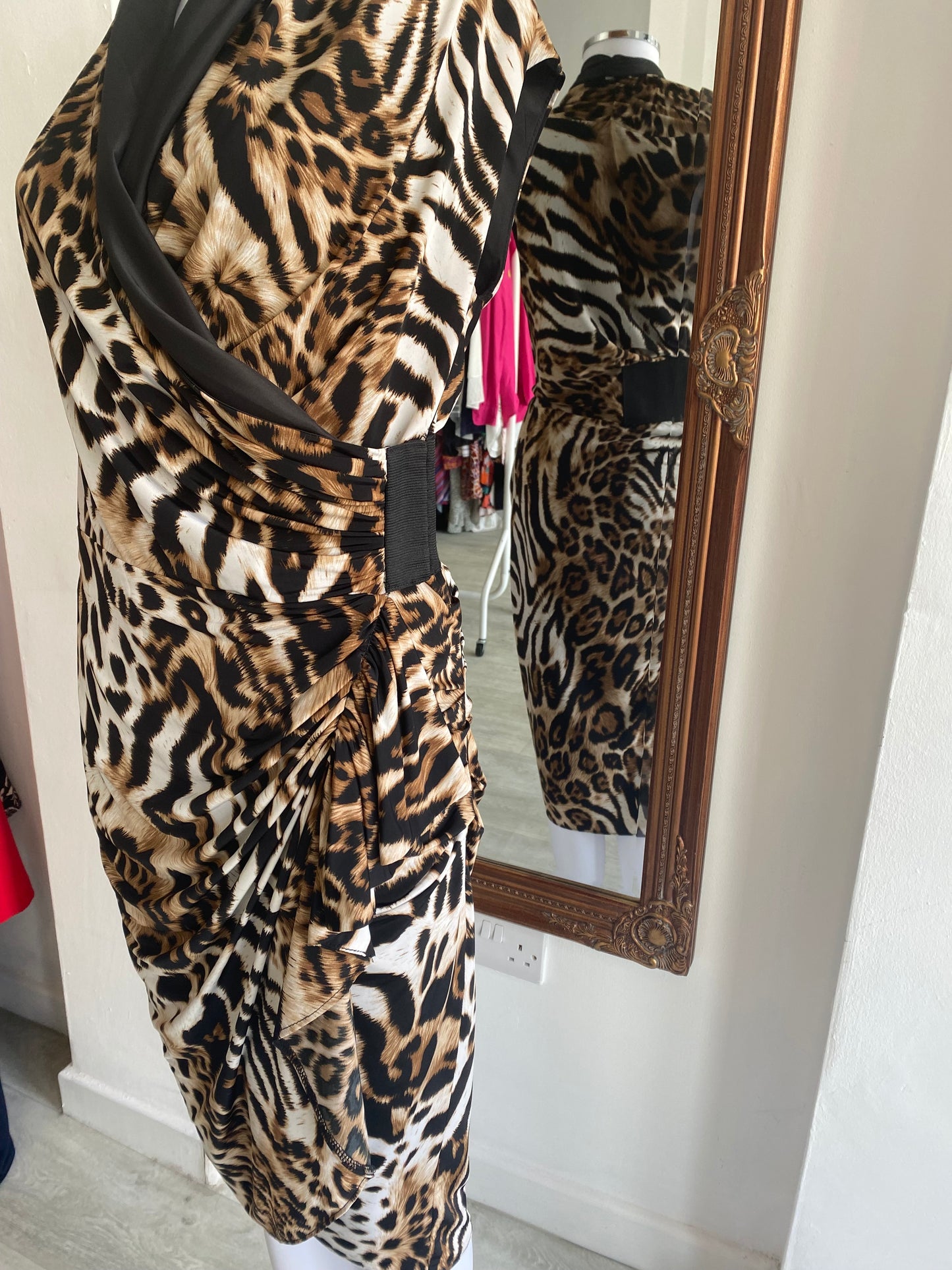 Joseph Ribkoff Leopard Print Dress Size 10