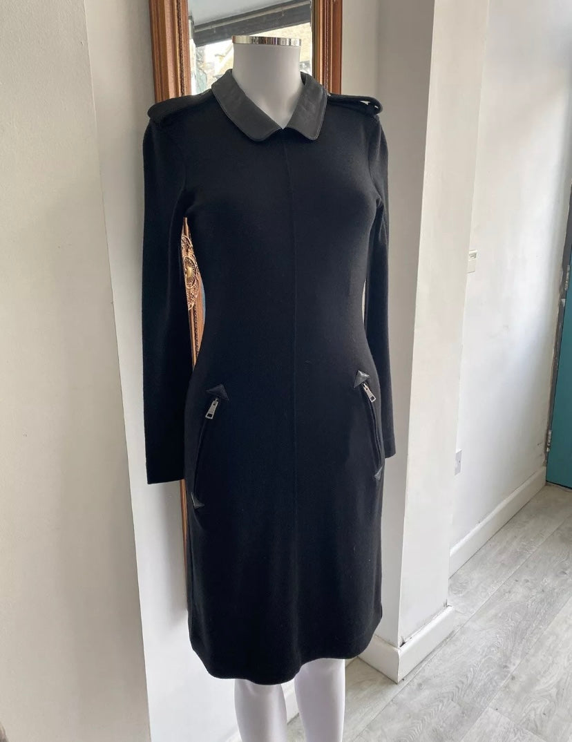 Burberry Brit Black Military Dress Size 10