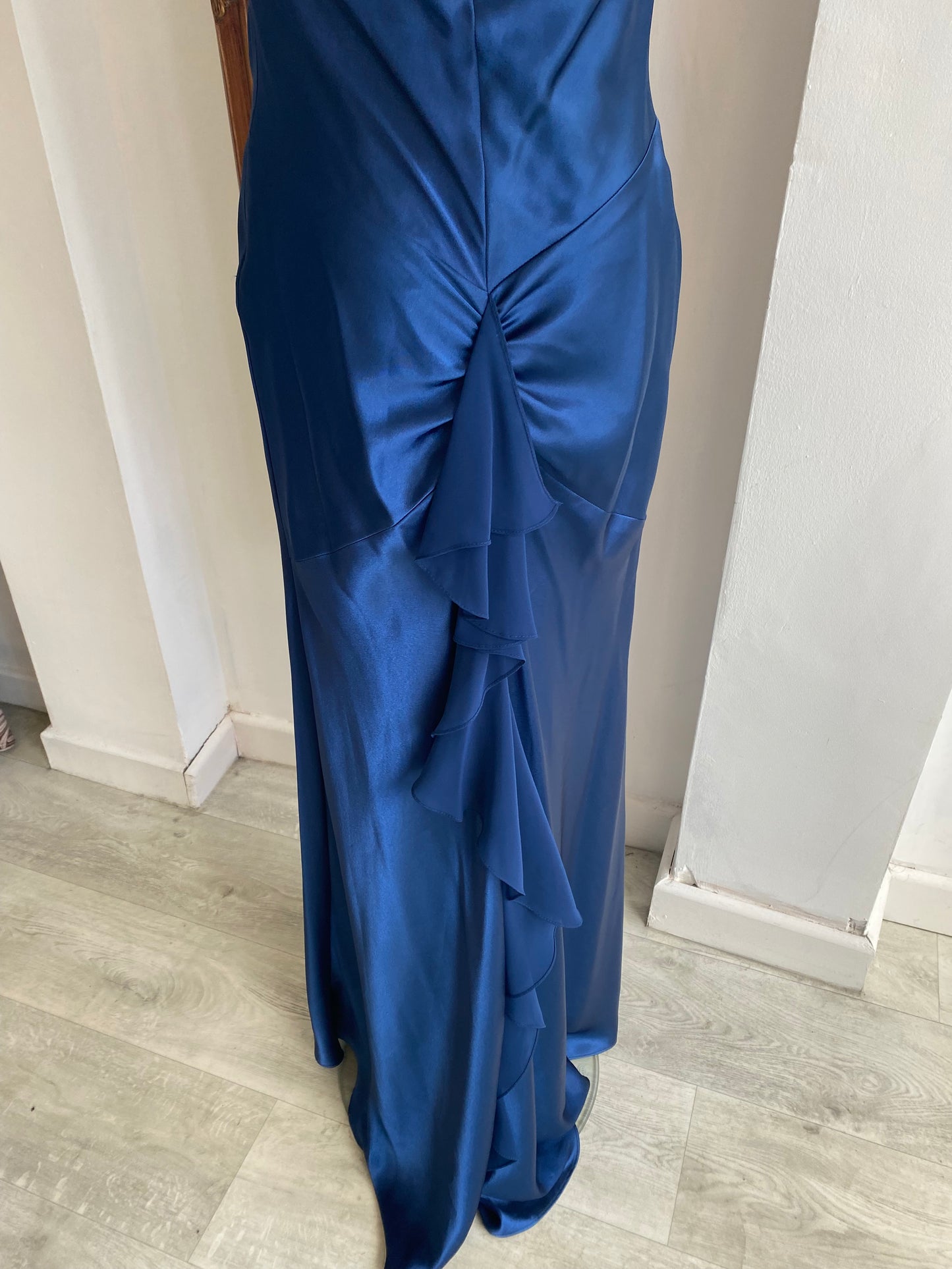 Betsy & Adam Maxi Blue Dress Size 12