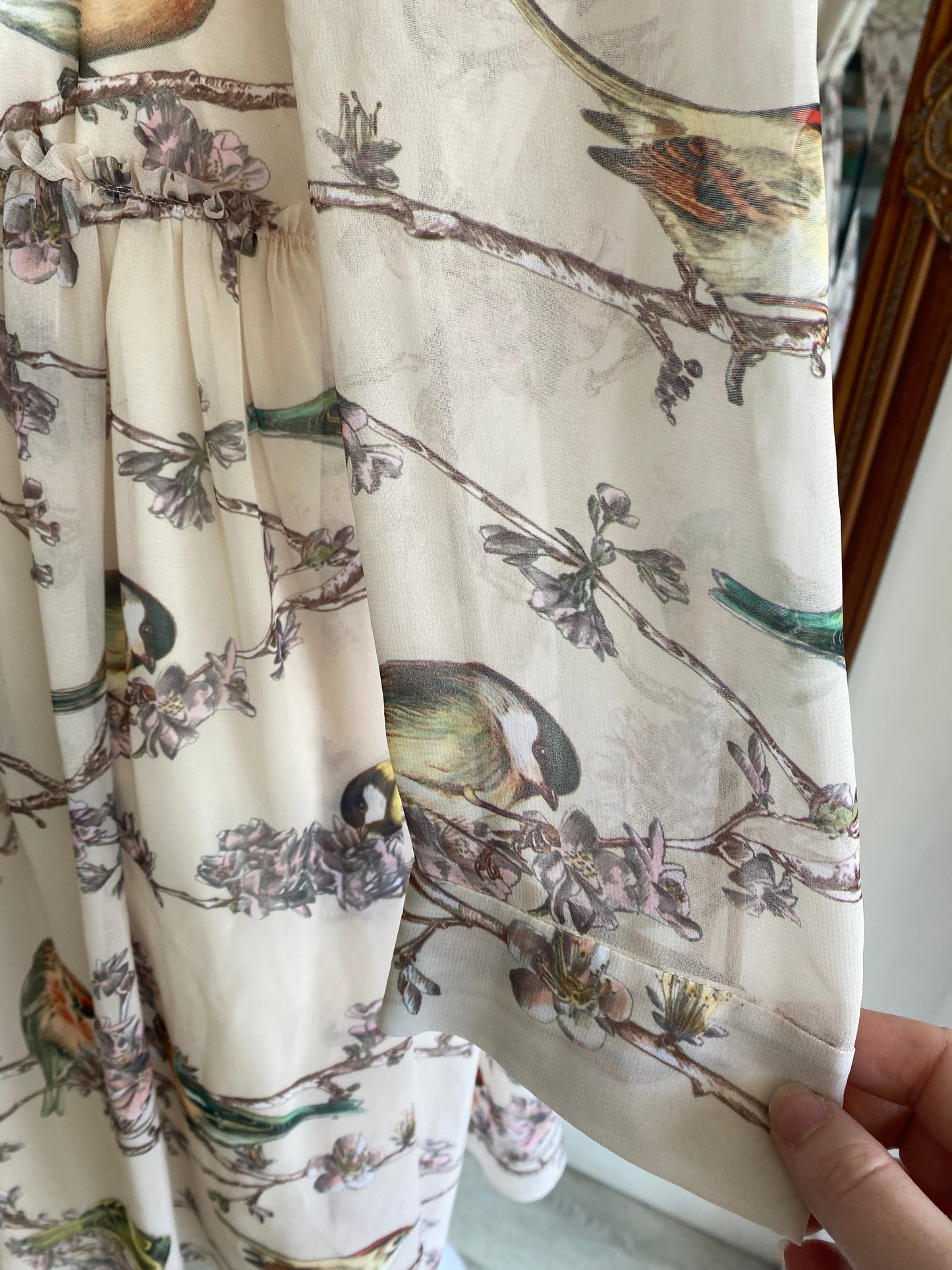 Ted Baker Bird Print Dress Size 8