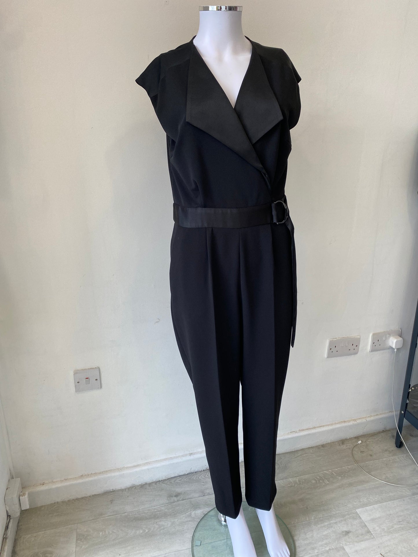 Coast Black Jumpsuit Size 12