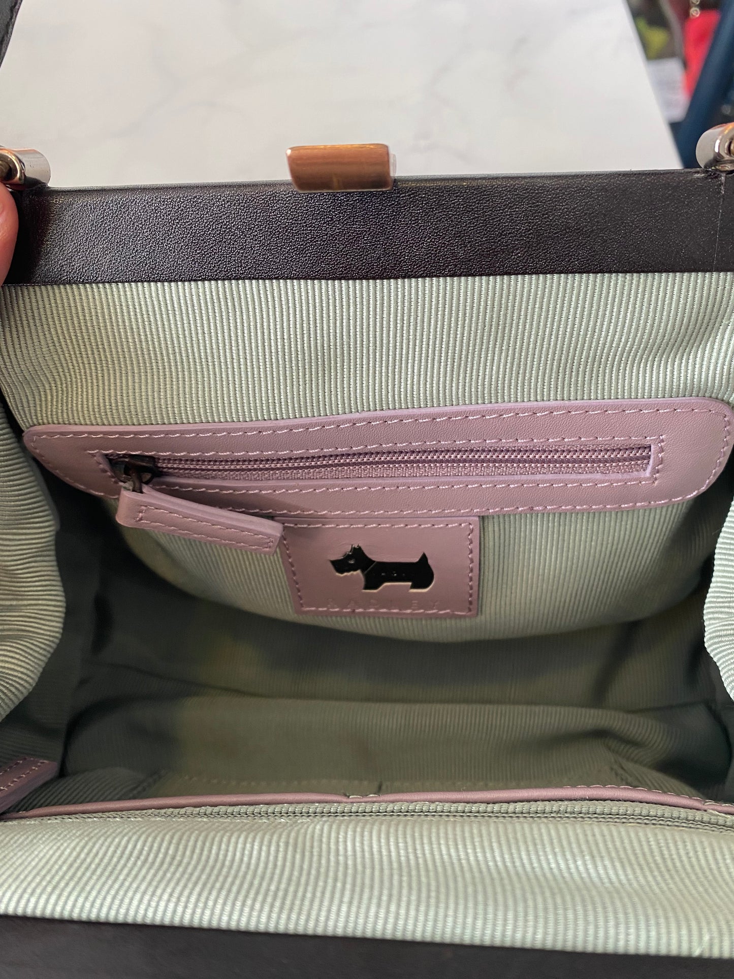 Radley Grey Tweed Handbag