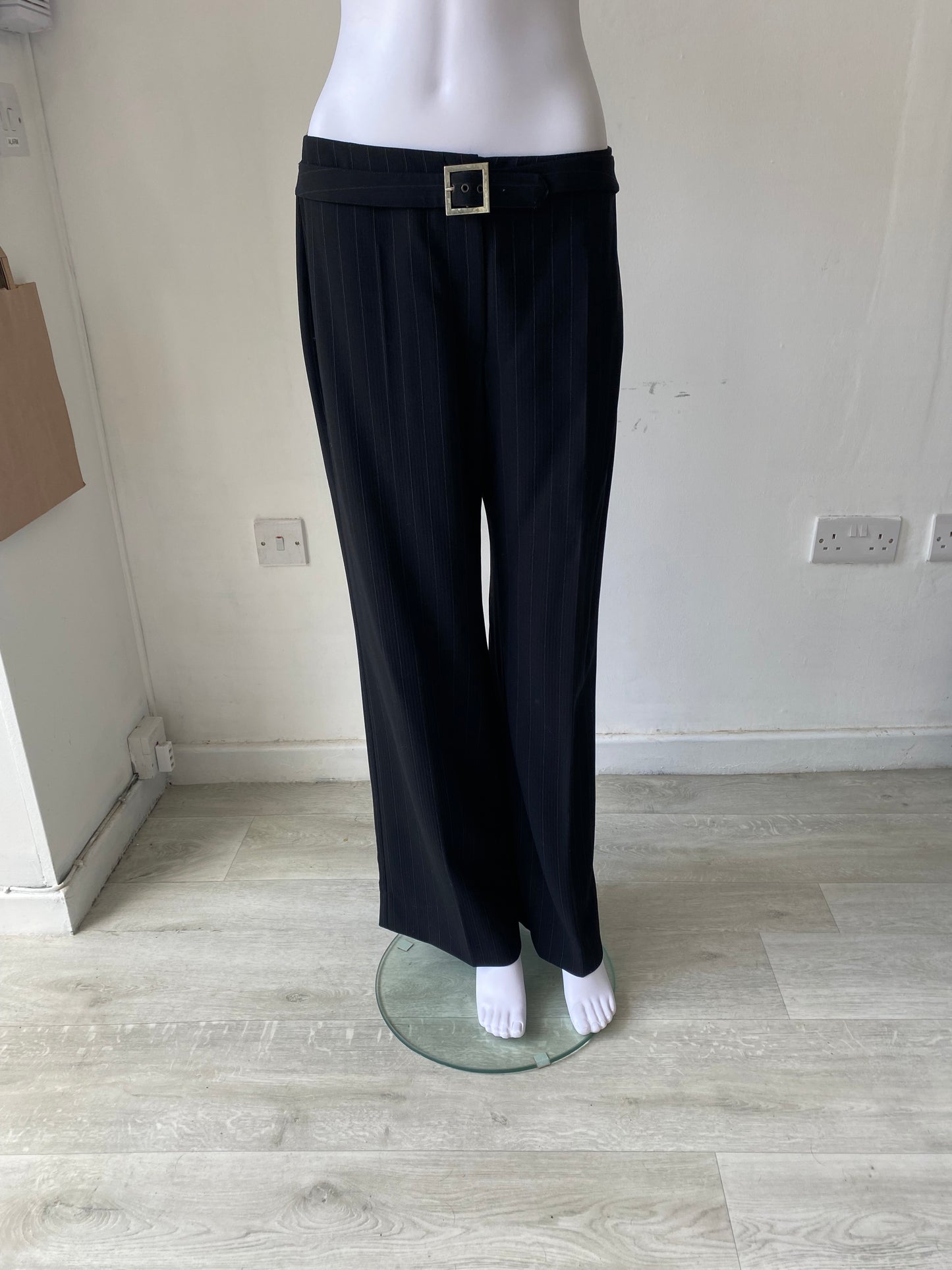 Emporio Armani Pinstripe Trouser Suit Size 10