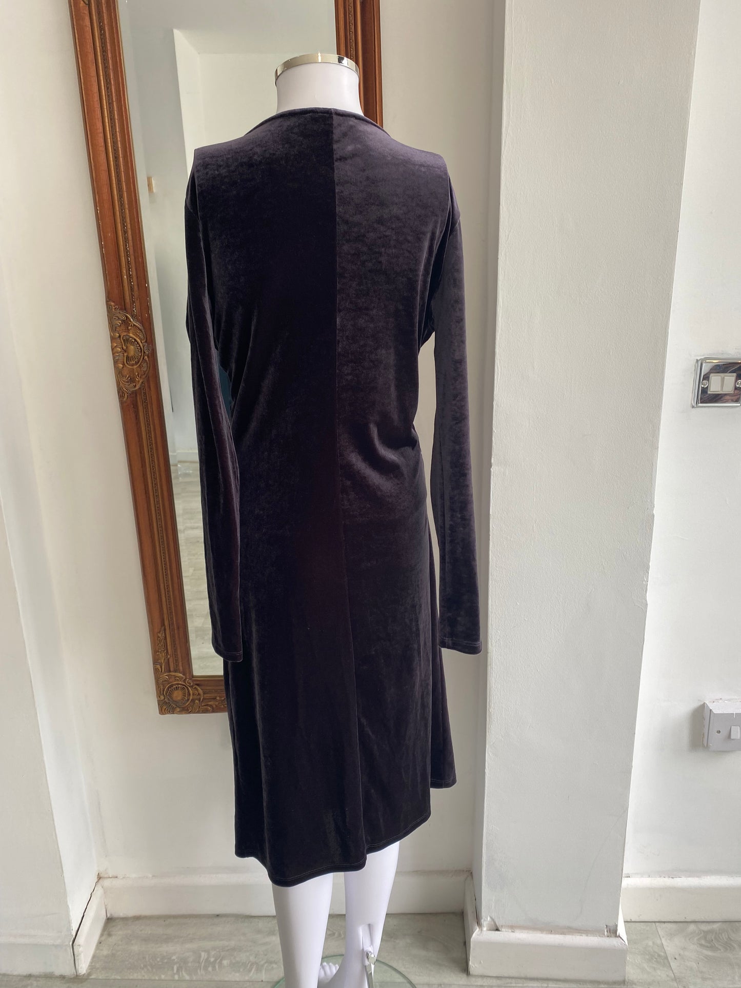 Finery Purple Velvet Dress Size 14