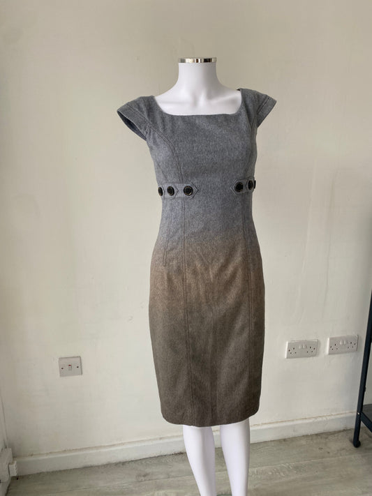 Karen Millen Wool Ombré Dress Size 8