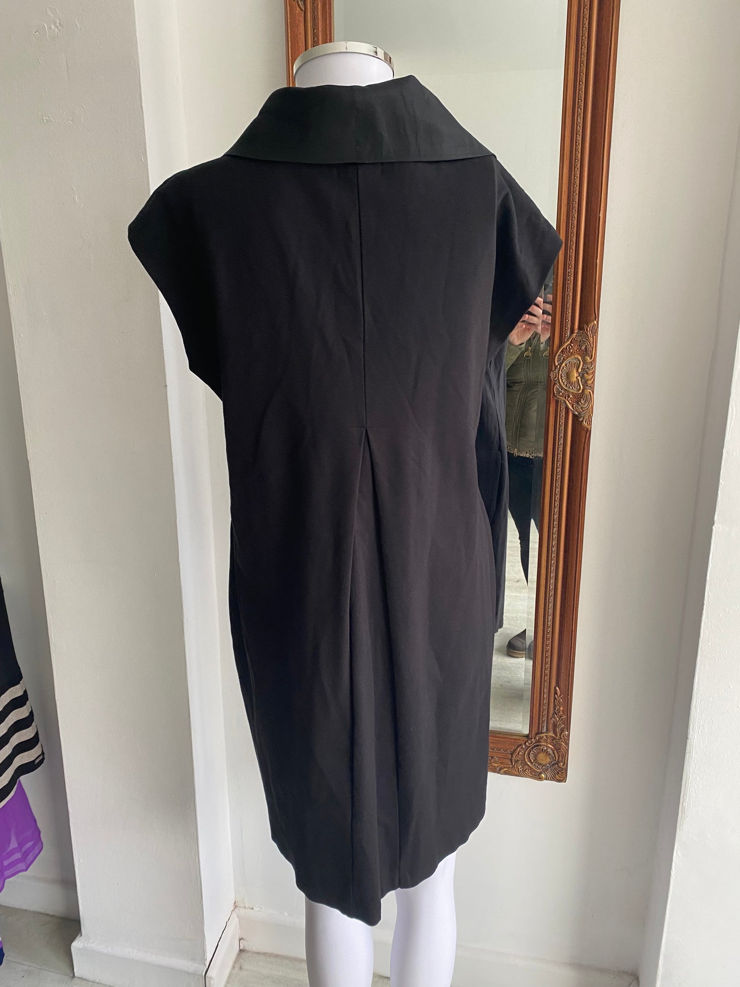 Ted Baker Black Cowl Neck Dress Size 12