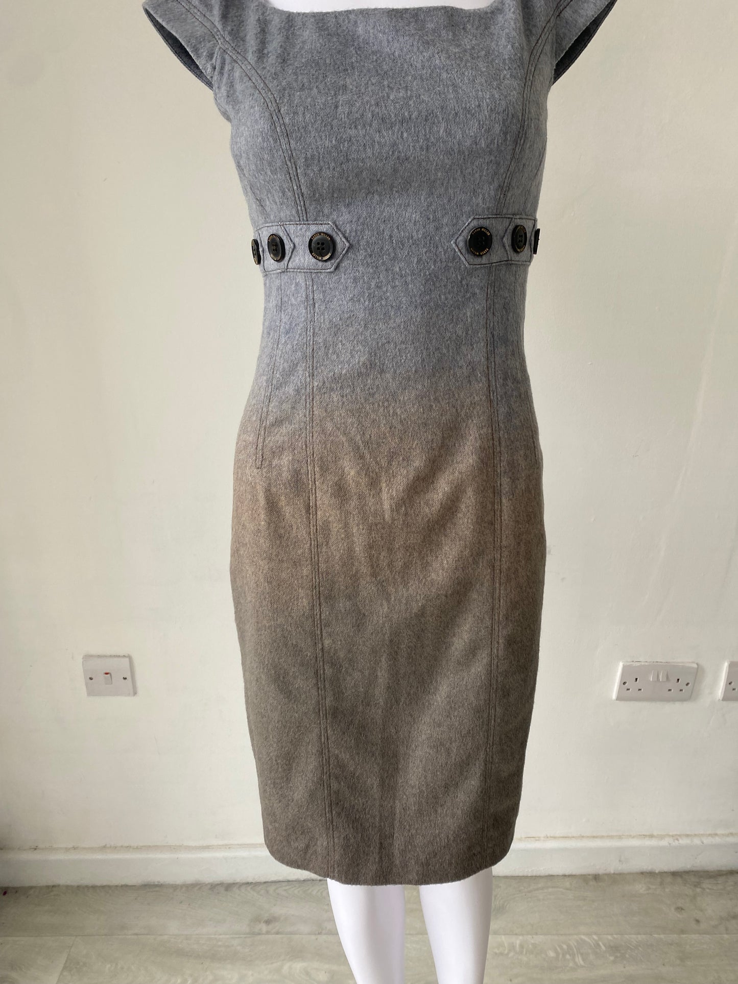 Karen Millen Wool Ombré Dress Size 8