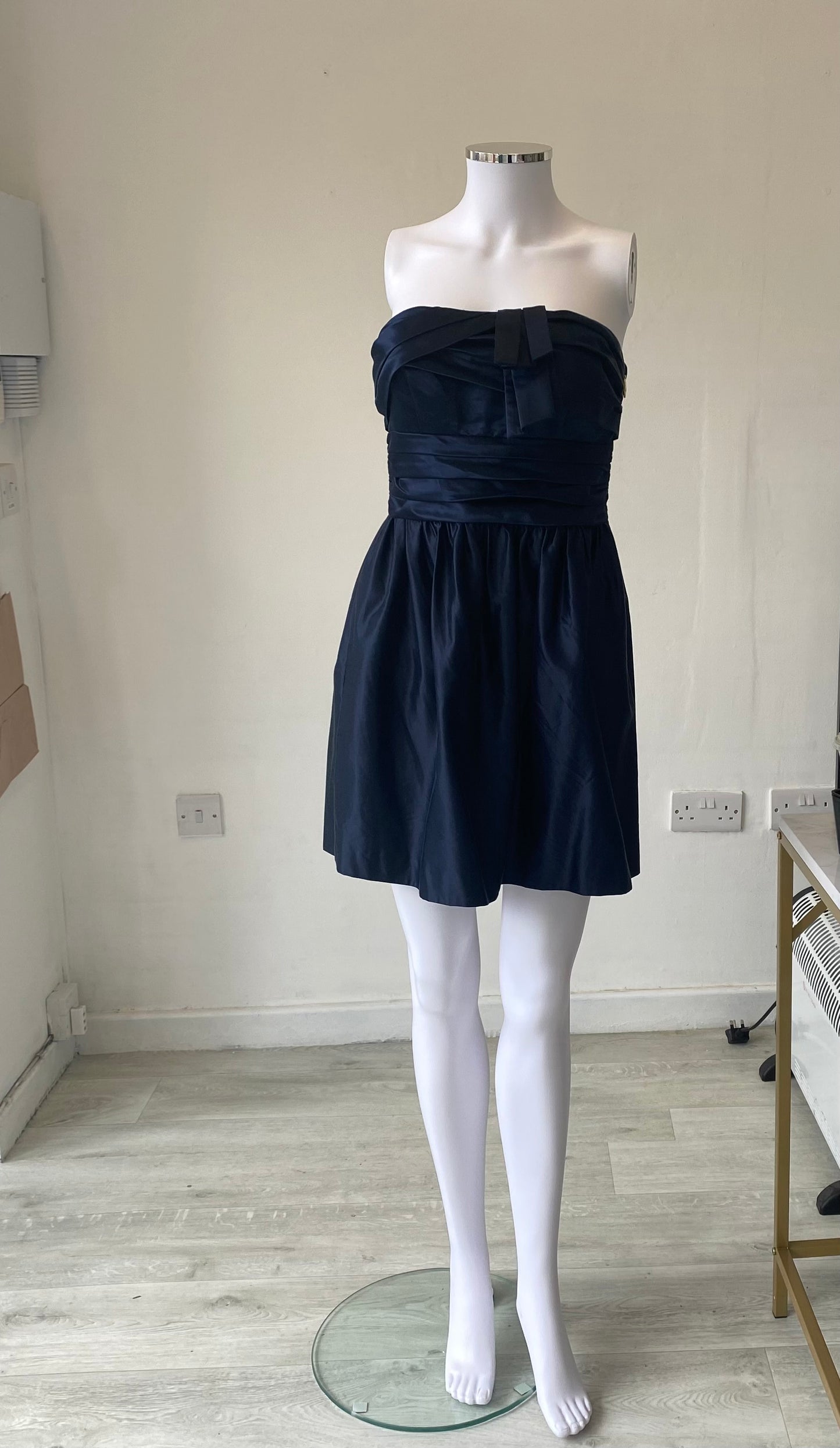 Juicy Couture Navy Satin Dress Size 6