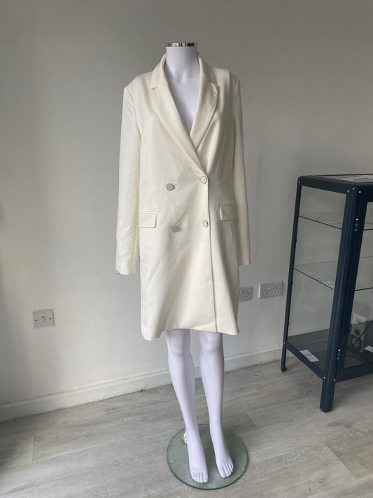 Guess White Blazer Dress Size M New with Tags