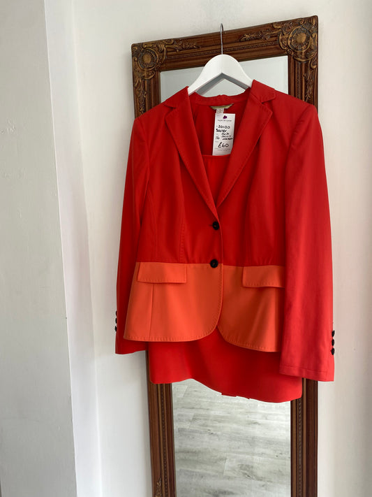 Basler Orange Suit Jacket and Suit Size 16