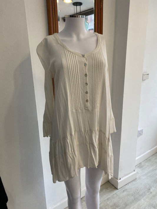 Ghost Cream Shirt or Dress Size Small 8-10