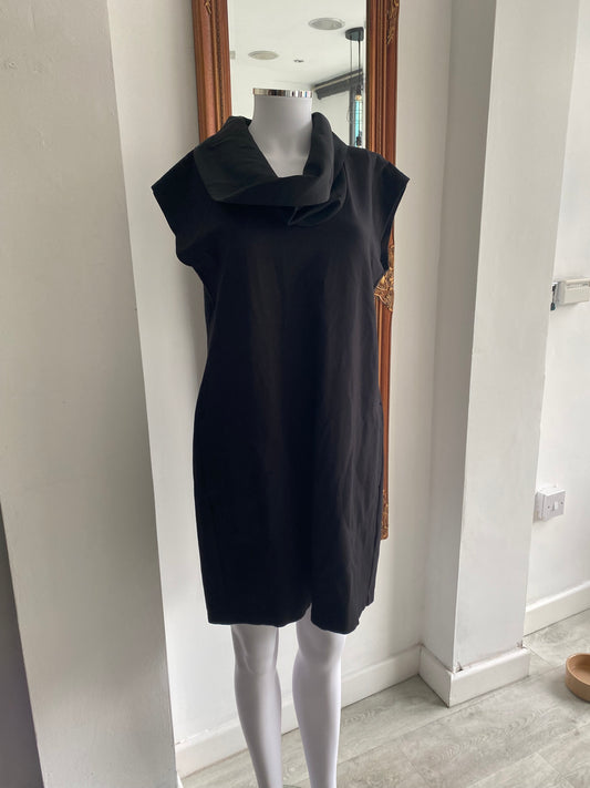 Ted Baker Black Cowl Neck Dress Size 12