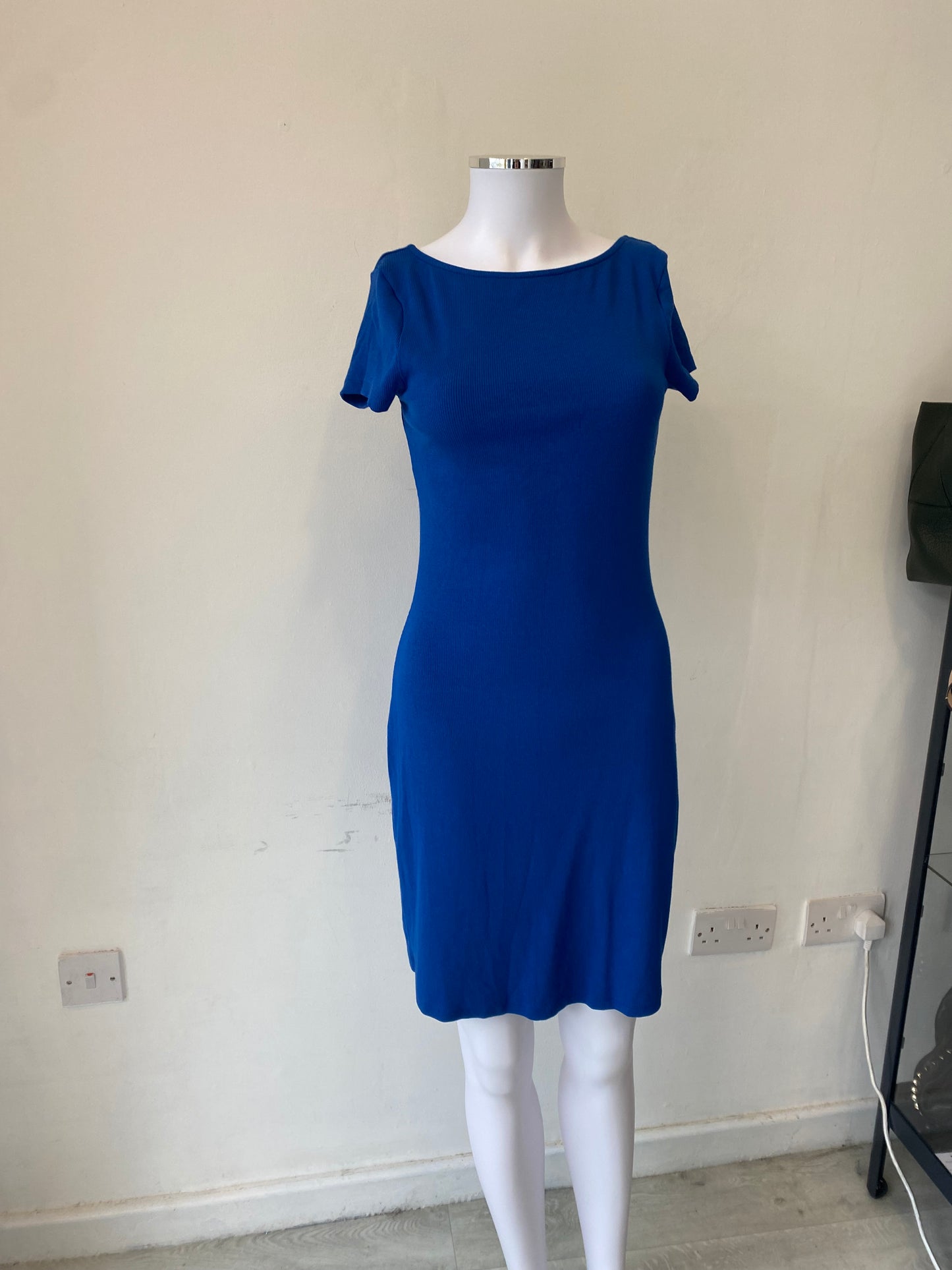 Boden Blue Ribbed Dress Size 10