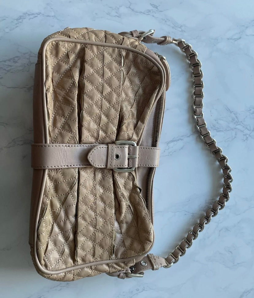 Moschino Cheap and Chic Beige Quilted Handbag