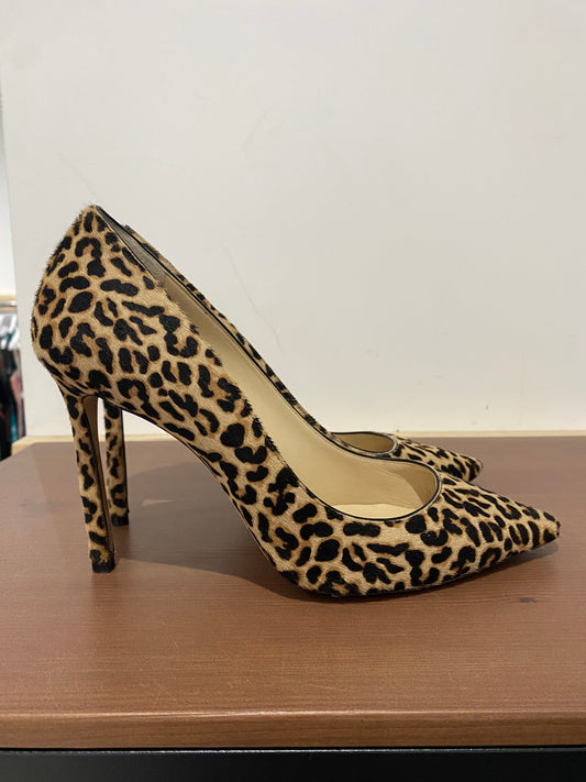 Jimmy Choo Ponyskin Leopard Heels Size 7