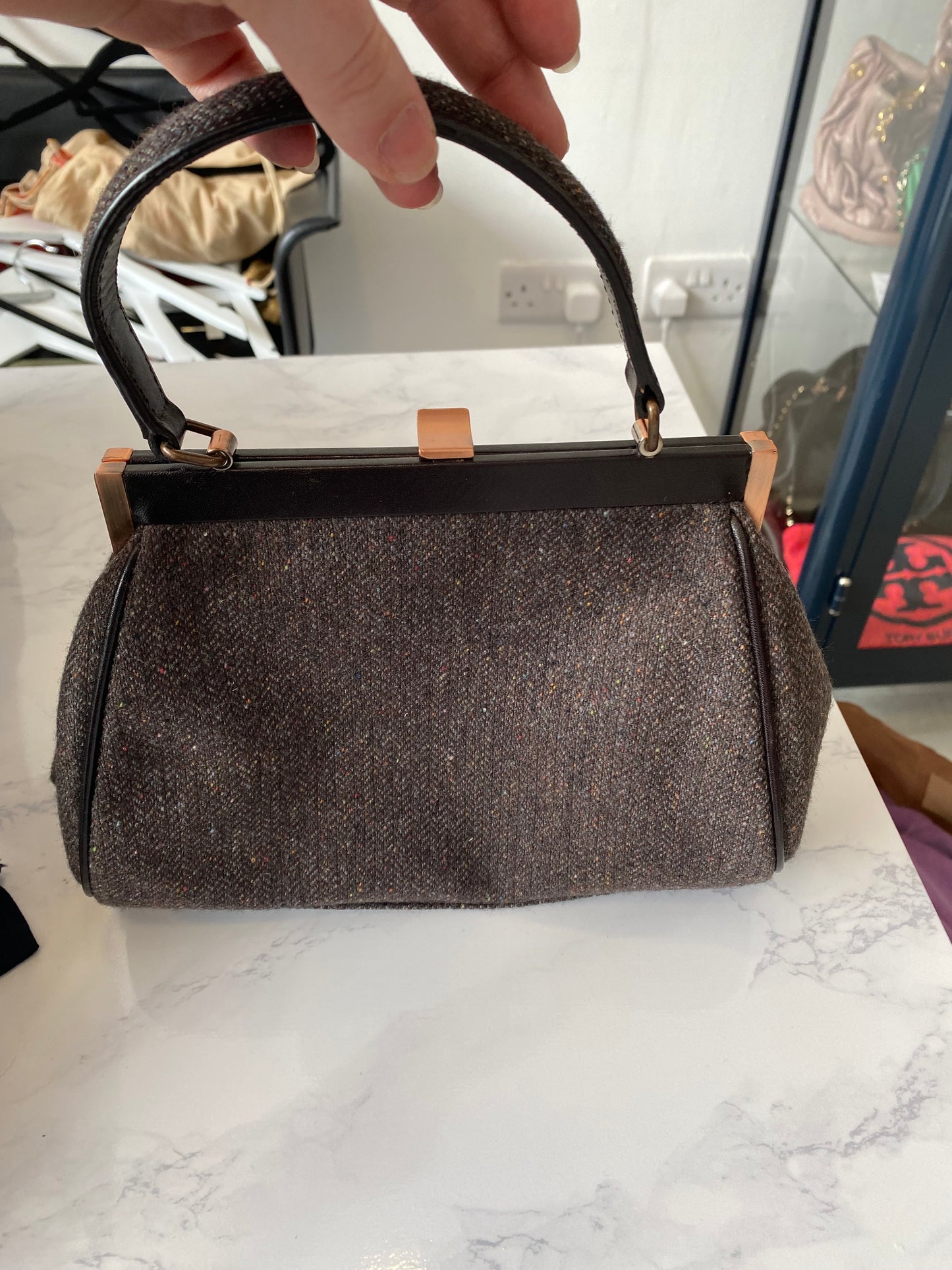 Radley Grey Tweed Handbag