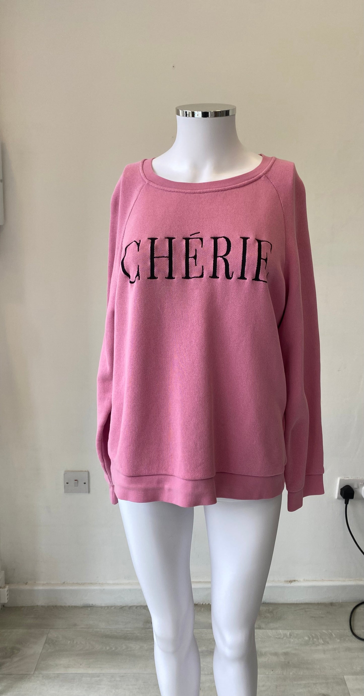 Whistles Pink Cherie Sweatshirt Size 10-12