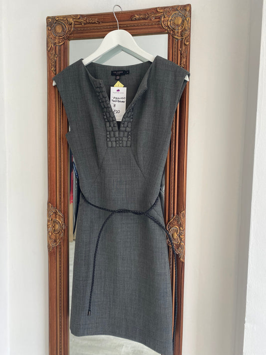 Ted Baker Grey Dress with beading