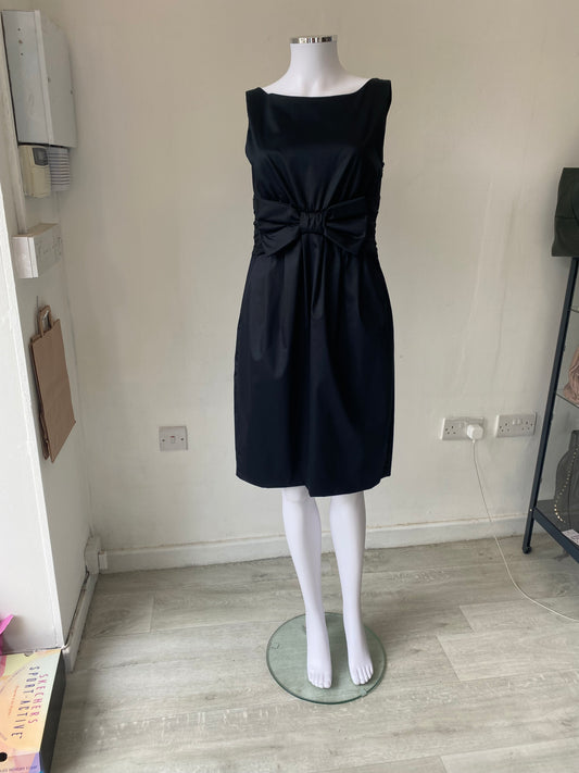 Moschino Cheap and Chic Black Bow Dress Size 12