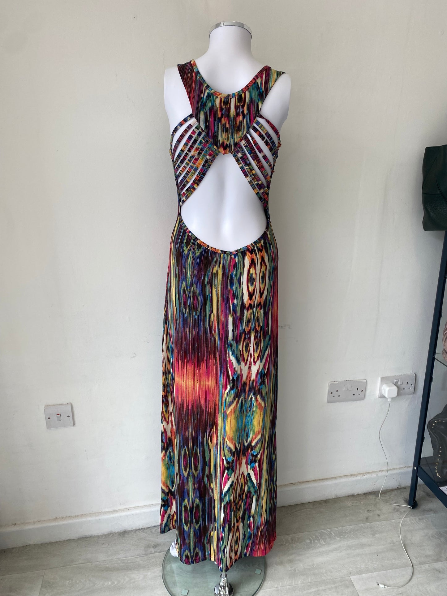 Dabulong Aztec Print Maxi Dress Size 8