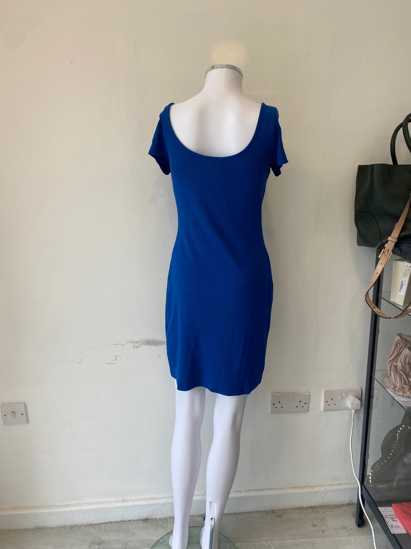 Boden Blue Ribbed Dress Size 10