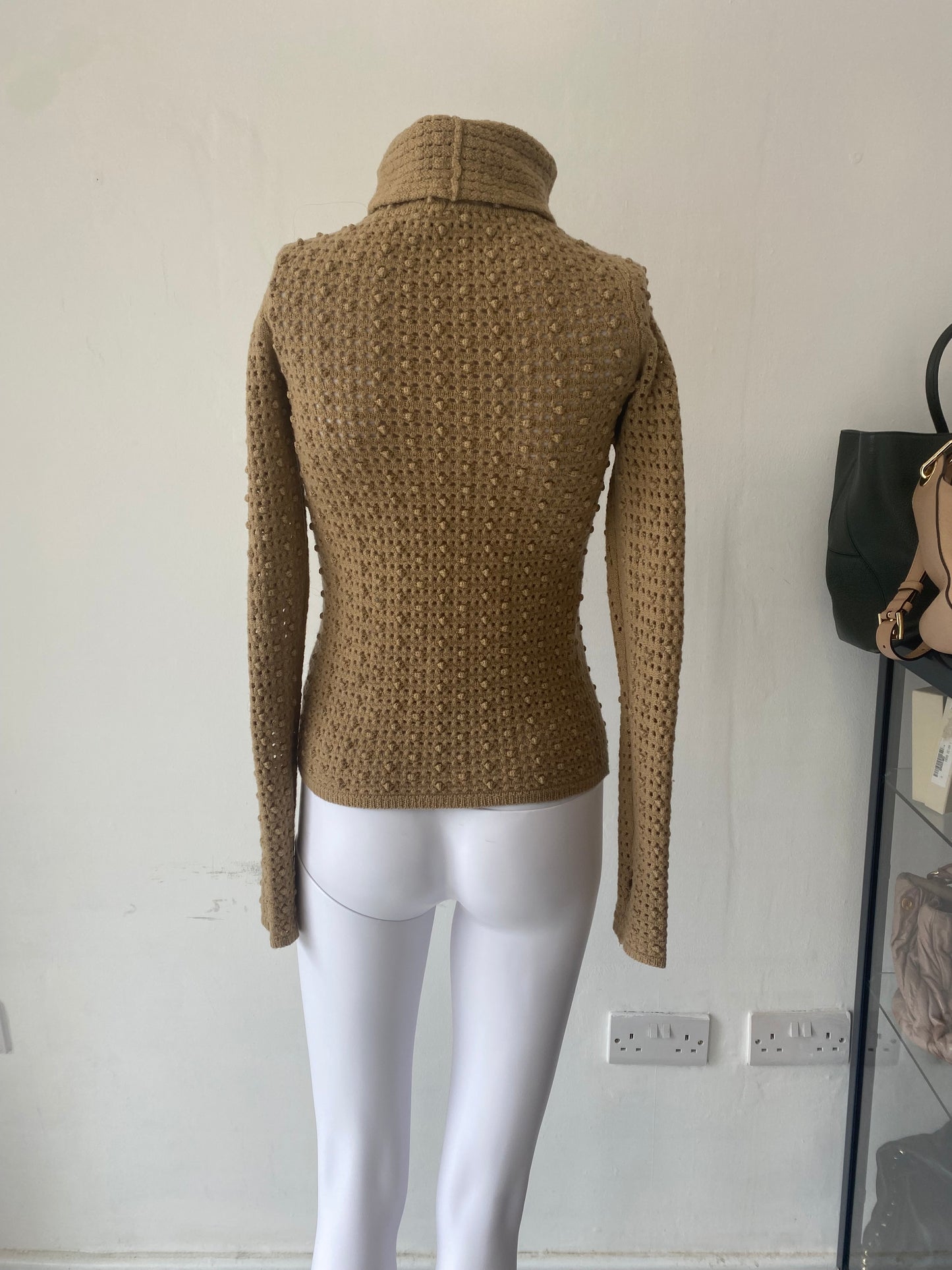 Pringle Beige Boucle Jumper Size 6-8