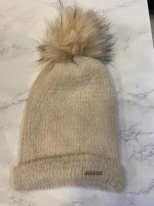 Rino and Pelle Light Pink Bobble Hat One Size