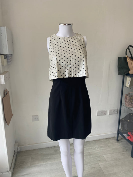 Boutique by Jaeger White Spot Sequin Dress Size 6