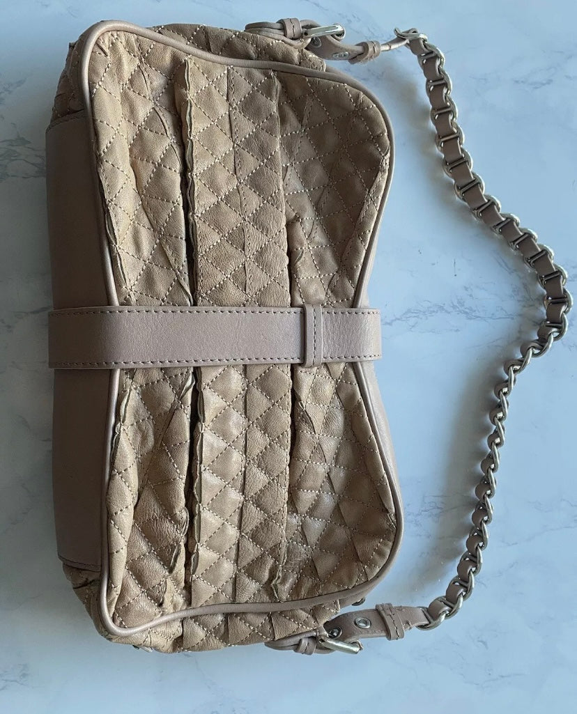 Moschino Cheap and Chic Beige Quilted Handbag